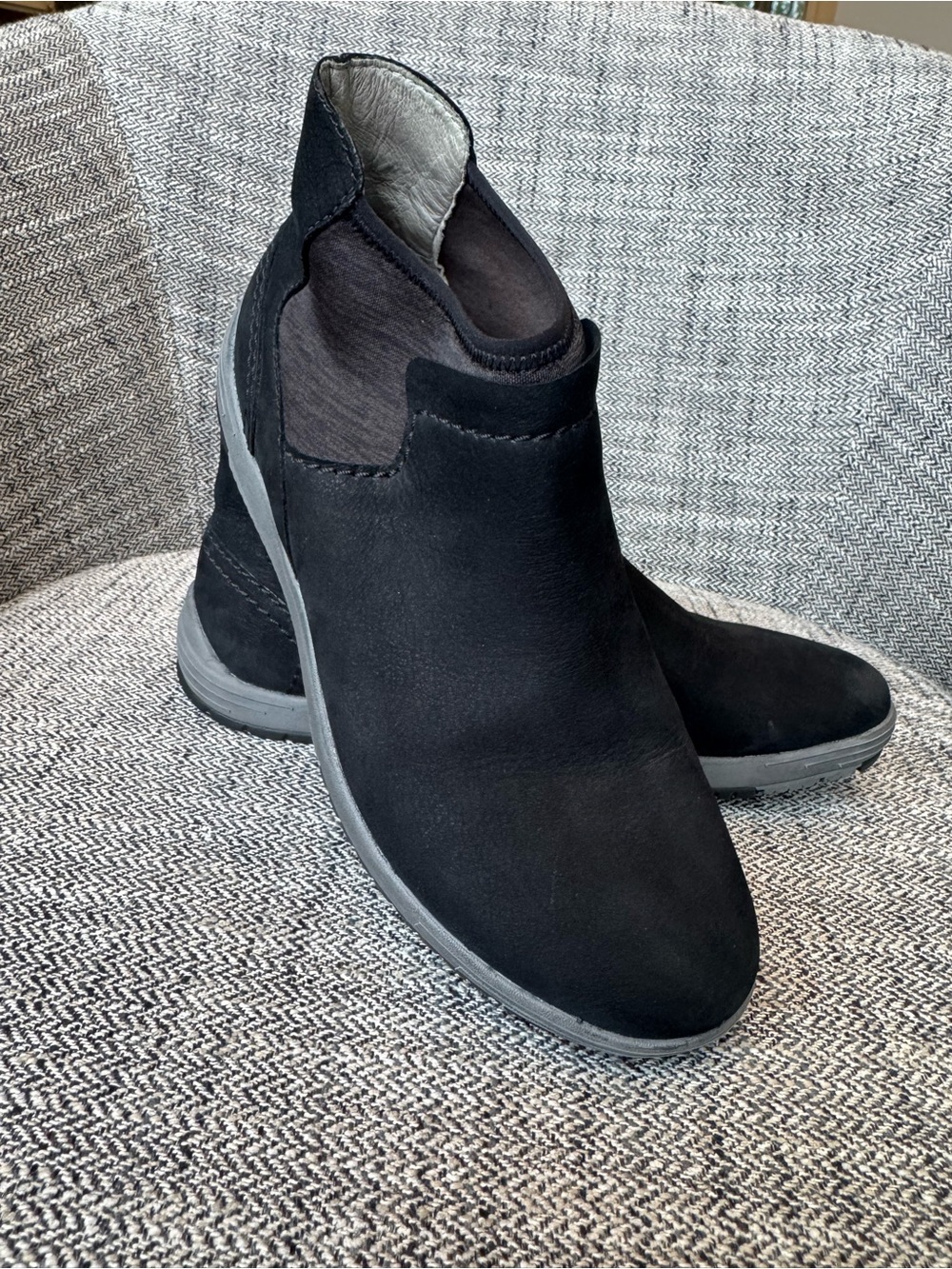 Dansko Lizette Black Ankle Boots size 38 waterproof leather lightweight - Picture 8 of 12